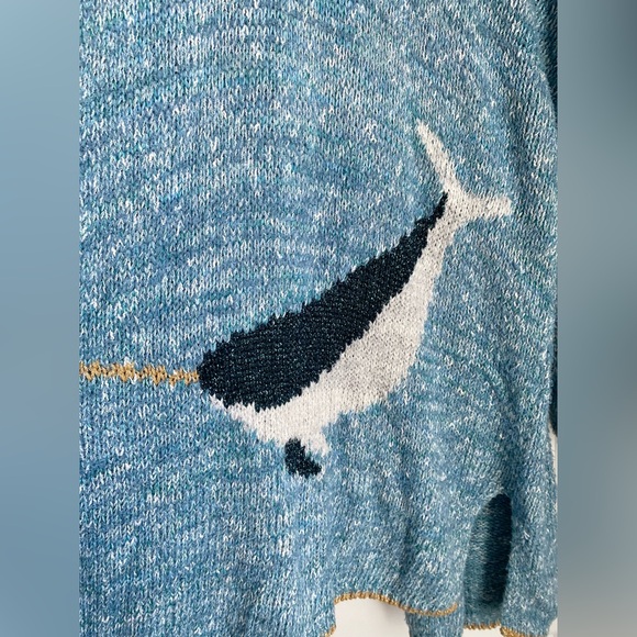 Anthropologie Narwhal Whale Icon Cardigan Sweater (Size M/L) - NWT - Picture 8 of 9